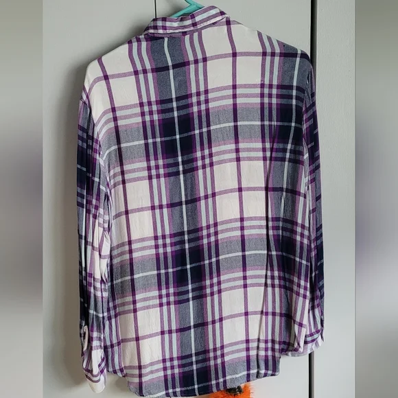 EXPRESS plaid button-up - Picture 3 of 3